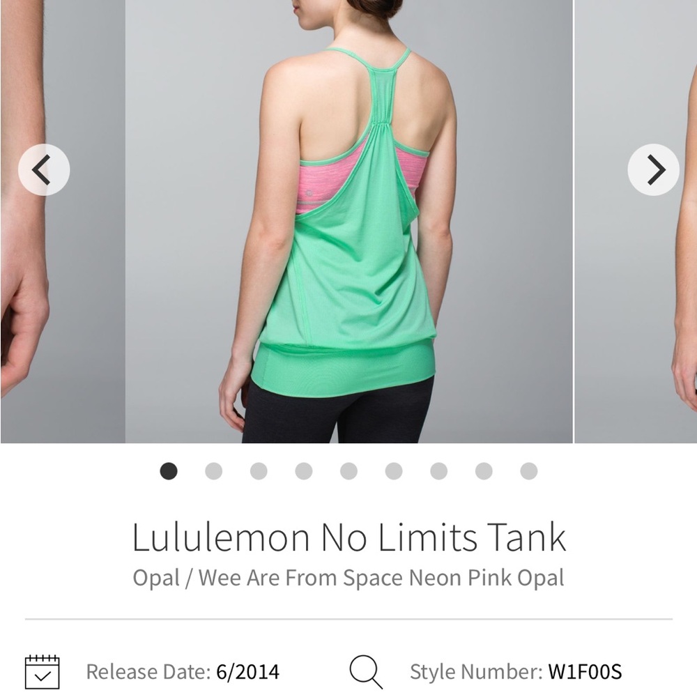 Lululemon No Limits Tank